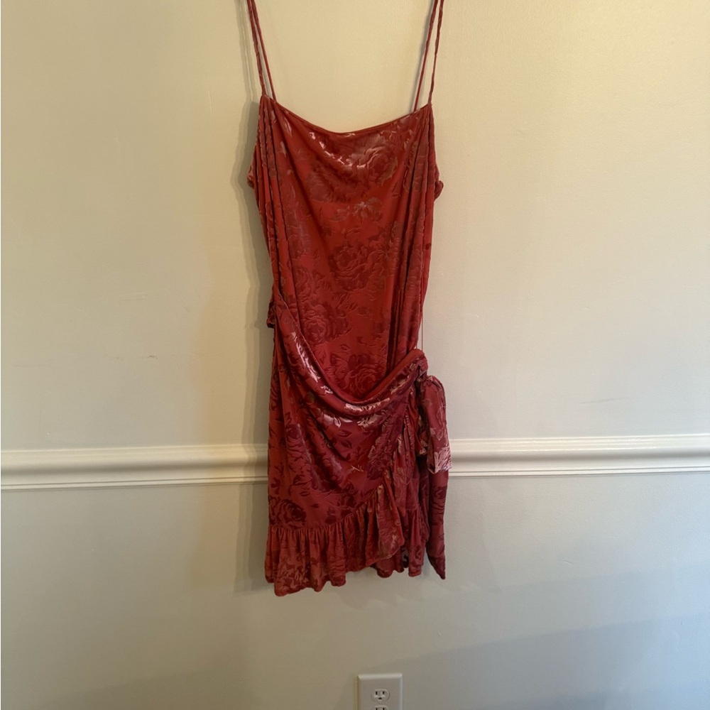 Free People Red Floral Dress